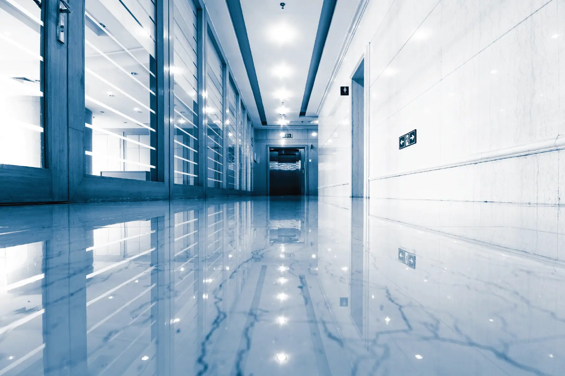 hallway of a luxurious company