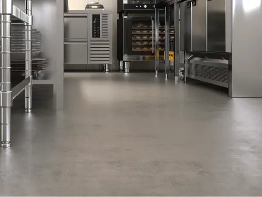 commercial kitchen floor